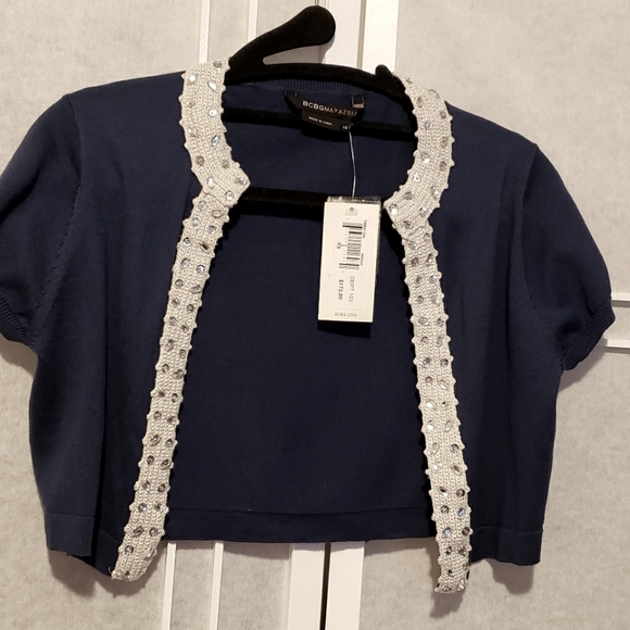 BCBGMaxAzria Other - Silk/Cotton Knit Shrug